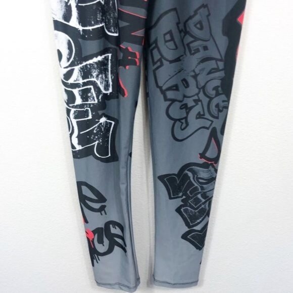 Gia Mia Hip Hop Dance Jogger Graffiti Spray Paint Pant Size Medium NWT - Picture 8 of 13
